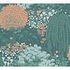Livingwalls Famous Garden - Petrol - Floraal - 393503