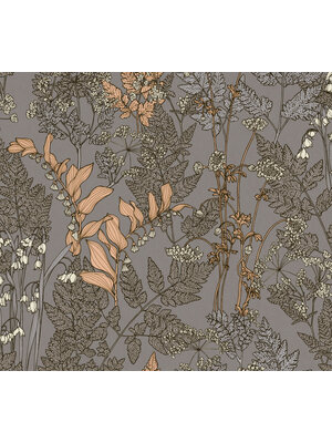 Architects Paper Floral Impression - Grijs - Bloemrijk - 377519