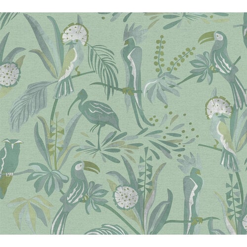 Livingwalls House of Turnowsky - Groen - Jungle Behang - 388982