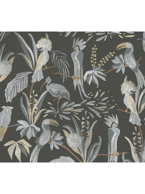 Livingwalls House of Turnowsky - Zwart - Jungle Behang - 388983