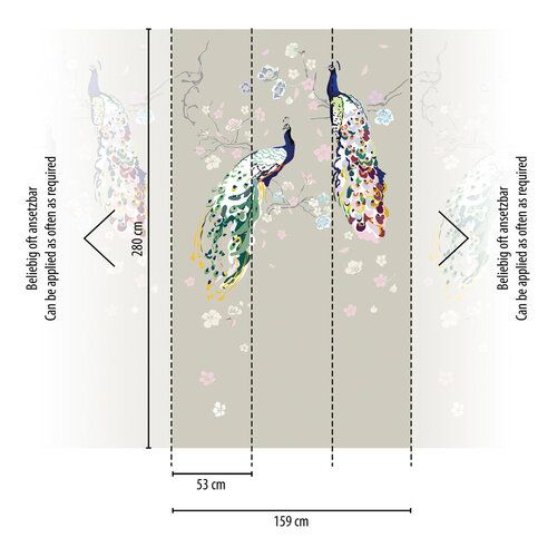 Livingwalls House of Turnowsky - Grijs - Floral - 389092 Livingwalls House of Turnowsky - Grijs - Floral - 389092