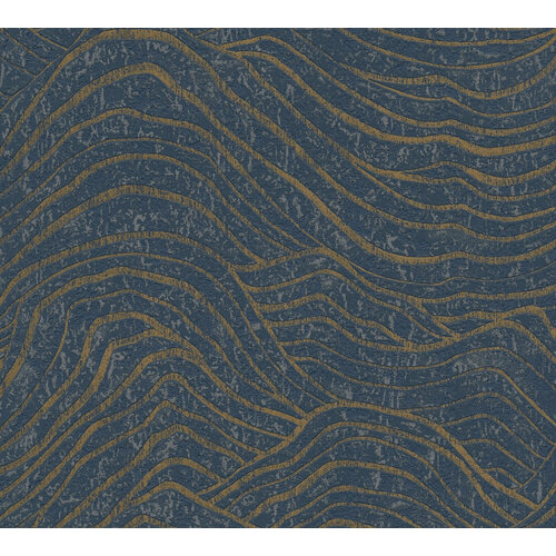 AS Creation Jade 2 - Donker Blauw - Metallic - 395074