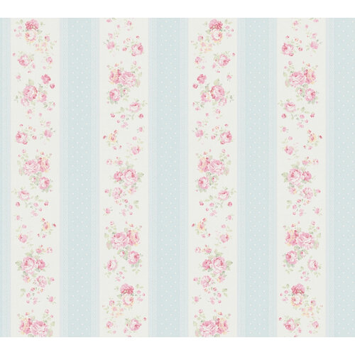 AS Creation Maison Charme - Blauw - Stippen - 390691
