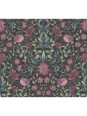 AS Creation Maison Charme - Zwart - Vogel - 390751