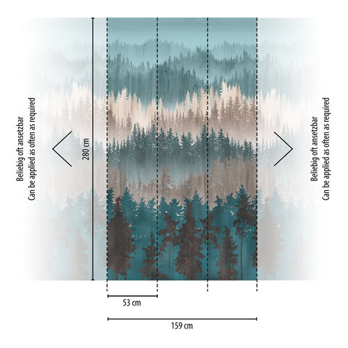 Livingwalls Metropolitan Stories. Travel Stories - Blauw - Landschap - 391811