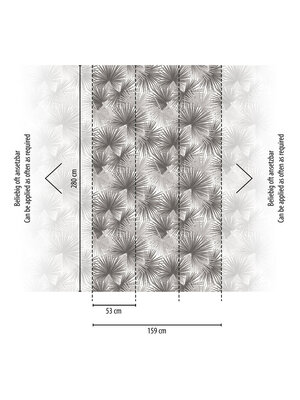 Livingwalls Metropolitan Stories. Travel Stories - Grijs - Bladeren - 391842