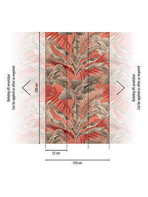 Livingwalls Metropolitan Stories. Travel Stories - Rose - Planten Behang - 391854