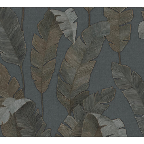 Livingwalls Metropolitan Stories. Travel Stories - Petrol - Floral - 392183