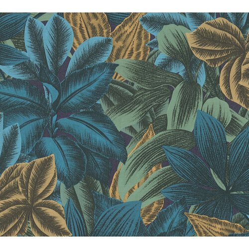 Livingwalls Metropolitan Stories. Travel Stories - Blauw - Floral - 392221