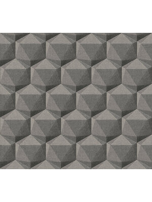 AS Creation Nara - Grijs - Hexagon - 387482