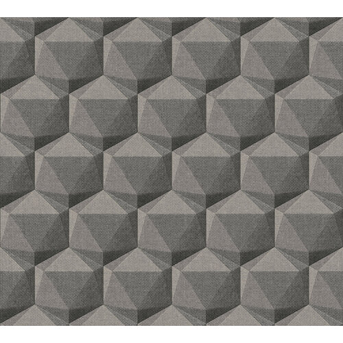 AS Creation Nara - Grijs - Hexagon - 387482