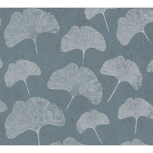 Livingwalls Profitex 2022 - Blauw - Bladeren - 389662 Livingwalls Profitex 2022 - Blauw - Bladeren - 389662