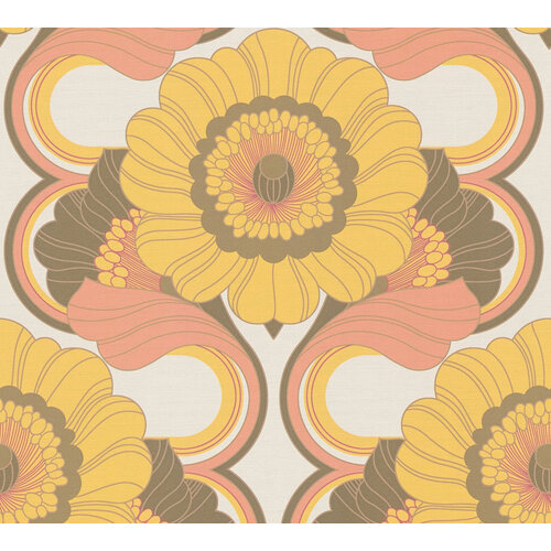 AS Creation Retro Chic - Bruin - Retro - 395304