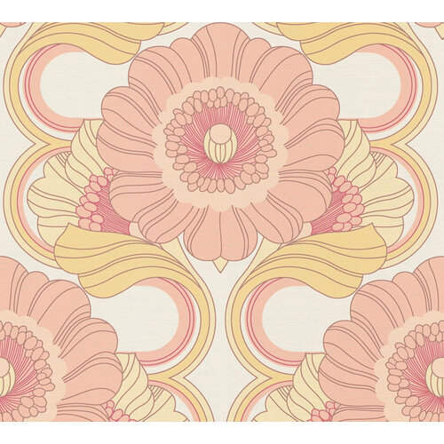 AS Creation Retro Chic - Geel - Retro - 395305
