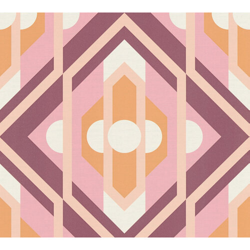 AS Creation Retro Chic - Oranje - Retro - 395311