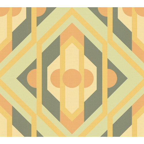 AS Creation Retro Chic - Groen - Retro - 395312