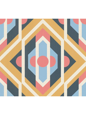 AS Creation Retro Chic - Blauw - Retro - 395314