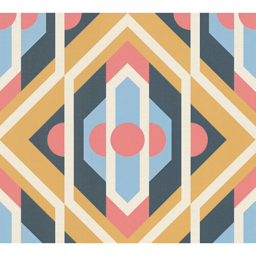 AS Creation Retro Chic - Blauw - Retro - 395314