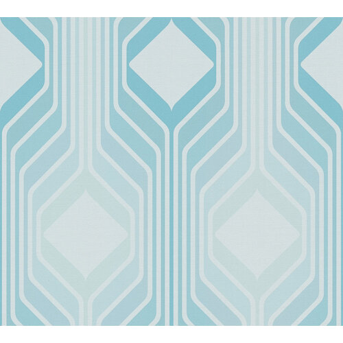 AS Creation Retro Chic - Blauw - Retro - 395321