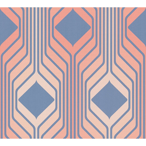 AS Creation Retro Chic - Blauw - Retro - 395322