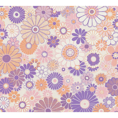 AS Creation Retro Chic - Lila - Retro - 395351