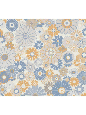 AS Creation Retro Chic - Blauw - Retro - 395352