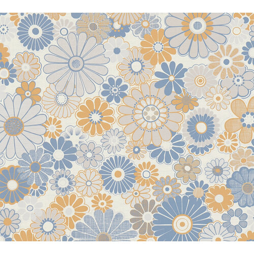 AS Creation Retro Chic - Blauw - Retro - 395352