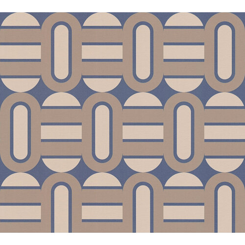 AS Creation Retro Chic - Blauw - Retro - 395363