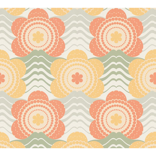 AS Creation Retro Chic - Oranje - Retro - 395394