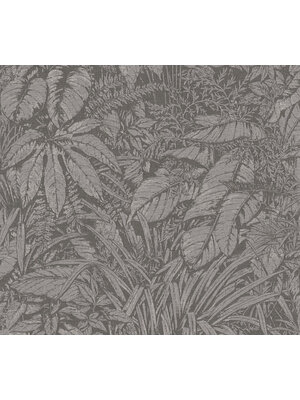 Livingwalls Smart Surfaces - Grijs - Floraal - 395607