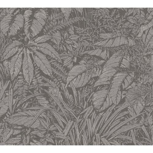 Livingwalls Smart Surfaces - Grijs - Floraal - 395607