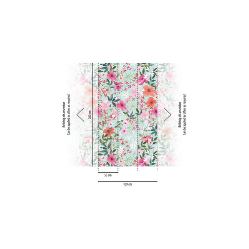 Livingwalls The Wall II - Bont - Bloemen - 391951 Livingwalls The Wall II - Bont - Bloemen - 391951