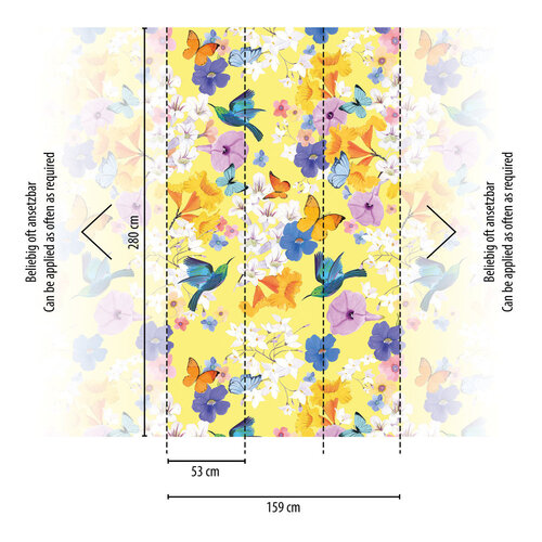 Livingwalls The Wall II - Bont - Bloemen - 391971 Livingwalls The Wall II - Bont - Bloemen - 391971