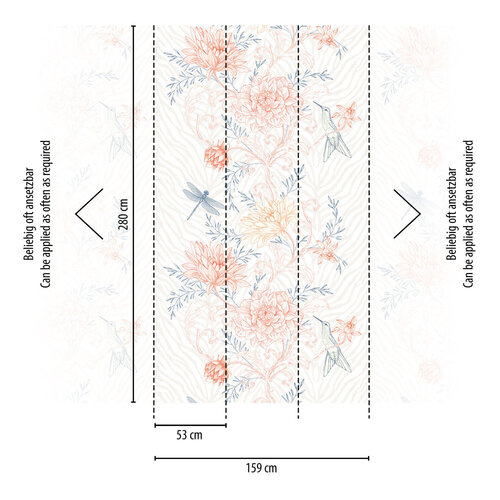 Livingwalls The Wall II - Bont - Vogel - 392011