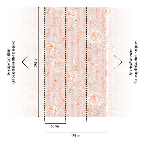 Livingwalls The Wall II - Rose - Strepen - 392021 Livingwalls The Wall II - Rose - Strepen - 392021