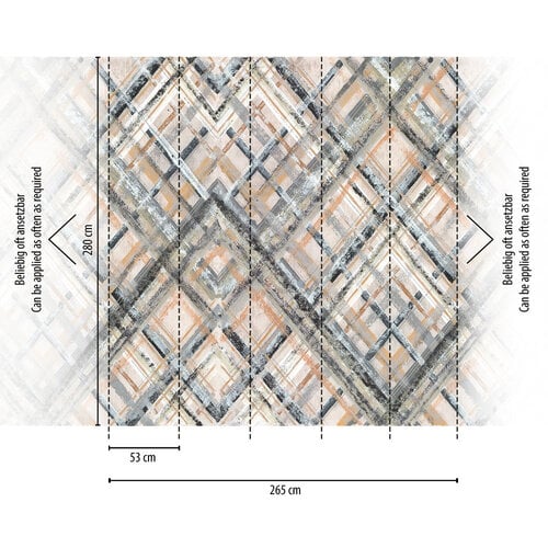 Livingwalls The Wall II - Grijs - Abstract - 392281 Livingwalls The Wall II - Grijs - Abstract - 392281