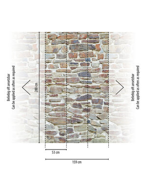 Livingwalls The Wall II - Beige - Stenen Muur - 392511 Livingwalls The Wall II - Beige - Stenen Muur - 392511