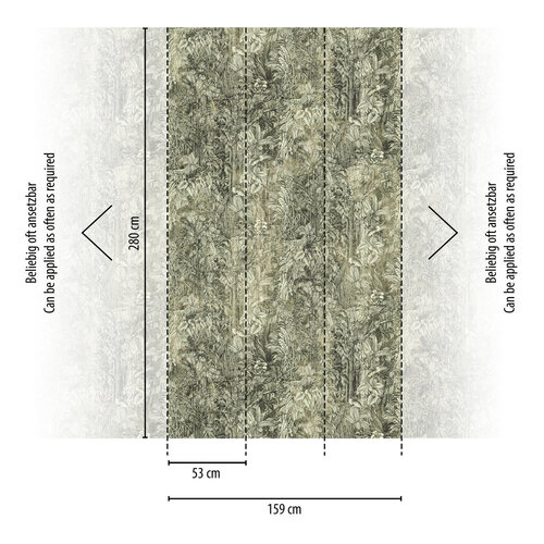 Livingwalls The Wall II - Groen - Floral - 393131