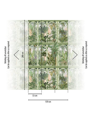 Livingwalls The Wall II - Groen - Planten Behang - 393151