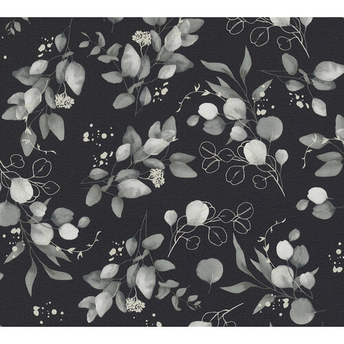 AS Creation Pure Elegance - Zwart - Blätter - 397685 AS Creation Pure Elegance - Zwart - Blätter - 397685