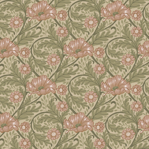 Dutch Wallcoverings Angas - Esther Apricot - Abrikoos