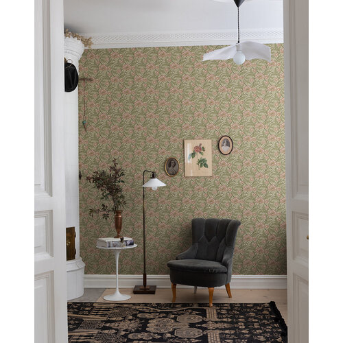 Dutch Wallcoverings Angas - Esther Apricot - Abrikoos