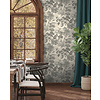 Dutch Wallcoverings Arboretum - Natoru Charcoal Cream - Antraciet/Creme