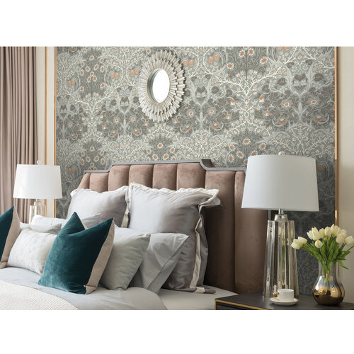 Dutch Wallcoverings British Heritage Bloem Grijs/- Beige