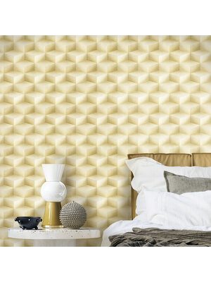 Dutch Wallcoverings FC New Tekko blokje beige - 20016 Dutch Wallcoverings FC New Tekko blokje beige - 20016