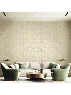 Dutch Wallcoverings FC New Tekko medaillon beige - 20026 Dutch Wallcoverings FC New Tekko medaillon beige - 20026