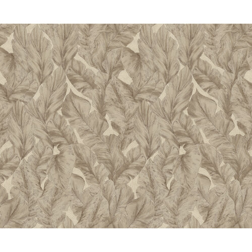 Dutch Wallcoverings Roberto Cavalli 9 - Bladeren - Beige