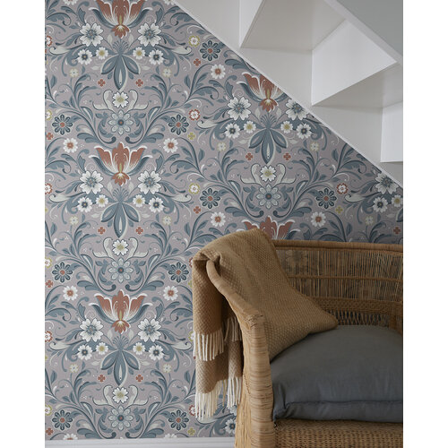 Dutch Wallcoverings Sunnano - Östanskär Beige/Blue - Beige/Blauw