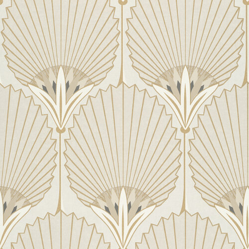 Dutch Wallcoverings Asperia - Nile Palm - Beige/Goud