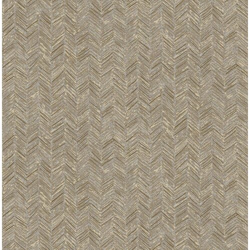 Dutch Wallcoverings Euphorie - Visgraat - Beige/Goud